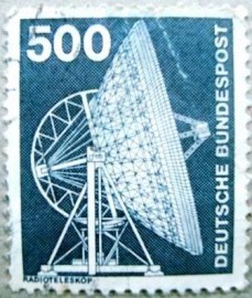 Selo postal da Alemanha de 1976 Radio telescope U