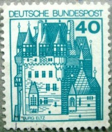 Selo postal da Alemanha de 1977 Eltz Castle - 764 U