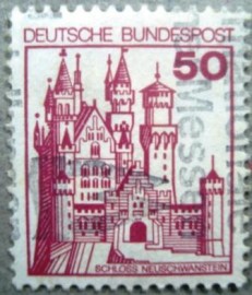 Selo postal da Alemanha de 1977 Neuschwanstein Castle - 764A U