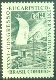 Selo postal comemorativo do Brasil de 1955 - C  365 M