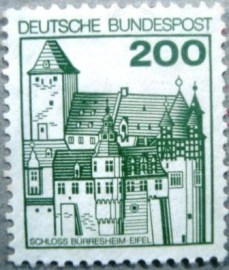 Selo postal da Alemanha de 1977 Bürresheim Castle - 767 U