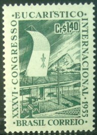 Selo postal comemorativo do Brasil de 1955 - C  365 N