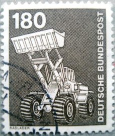 Selo postal da Alemanha de 1979 Payloader