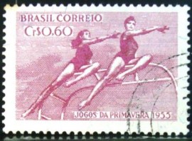 Selo postal comemorativo do Brasil de 1955 - C  368 U
