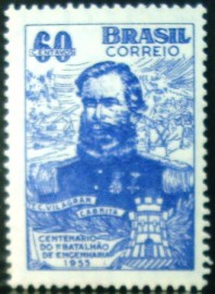 Selo postal comemorativo do Brasil de 1955 - C  372 N