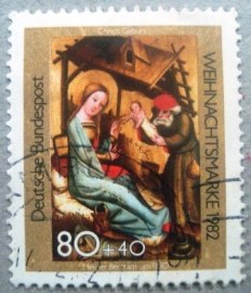 Selo postal da Alemanha de 1982 Nativity - 1161 U