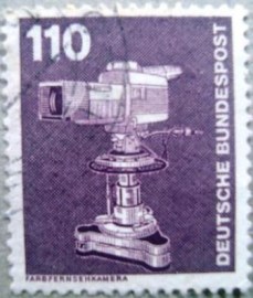 Selo postal da Alemanha de 1982 Color TV camera - 1180 U