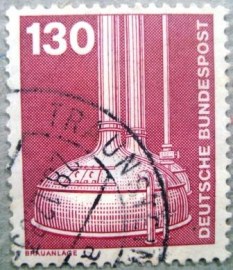 Selo postal da Alemanha de 1982 Brewery Plant