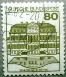 Selo postal da Alemanha de 1982 Wilhelmsthal Castle - 970 U