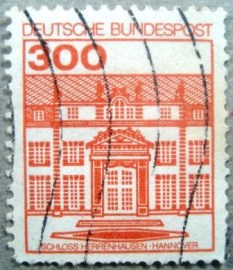 Selo postal da Alemanha de 1987 Herrenhausen Castle - 971 U