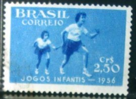 Selo postal comemorativo do Brasil de 1956 - C  376 N