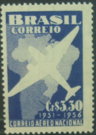 Selo postal de 1956 Correio Aéreo Nacional - C  377 N
