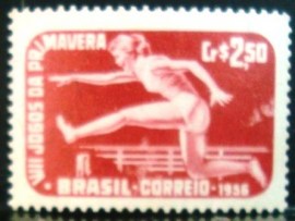 Selo postal comemorativo do Brasil de 1956 - C  381 M