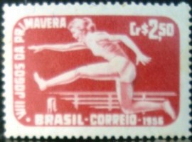 Selo postal comemorativo do Brasil de 1956 - C  381 N