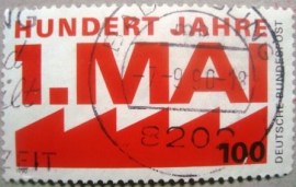 Selo postal da Alemanha de 1990 Centenary of Labour Day - 1599 U