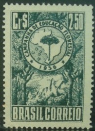 Selo postal comemorativo do Brasil de 1956 - C  382 M