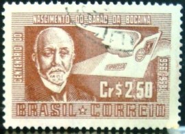Selo postal de 1956 Barão de Bocaína- C  383 U