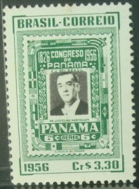 Selo postal de 1956 Reunião de Presidentes