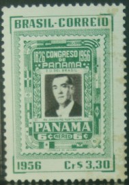 Selo postal comemorativo do Brasil de 1956 - C  384 U