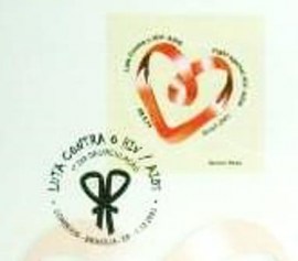 Edital postal do Brasil de 2003 nº 13 Luta Contra o HIV / AIDS
