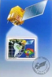 Edital postal do Brasil de 2004 nº 23 CBERS 2 Satélite