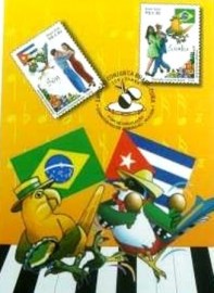 Edital postal do Brasil de 2005 nº 15 Son e Samba