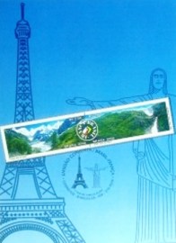 Edital postal do Brasil de 2008 nº 17 Serra do Aracá e Mer de Glace