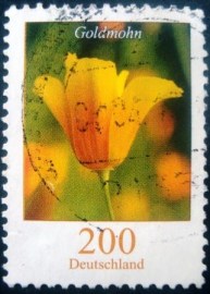 Selo postal da Alemanha de 2006 California Poppy 2412 U