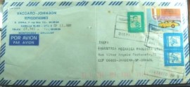 Envelope circulado entre Uruguai e Brasil de 1991