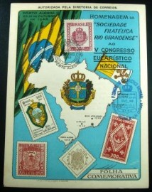 Folhinha postal do Brasil de 1948 V Congresso Eucarístico Nacional 2901