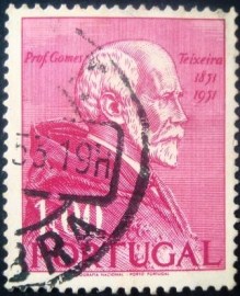 Selo postal de Portugal de 1952  Professor Gomes Teixeira - 751 U