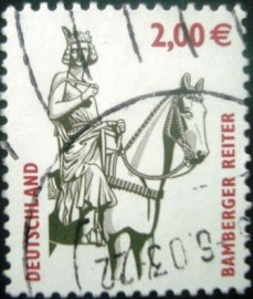 Selo postal da Alemanha de 2003 Bamberg Rider - 2209 U