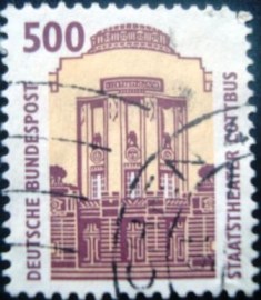 Selo postal da Alemanha de 1993 State Theatre Cottbus - 1540 U