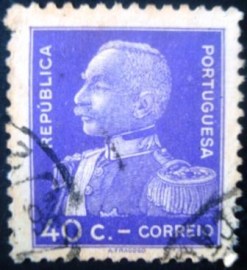 Selo postal de Portugal de 1934 General Antonio Oscar Carmona - 556 U