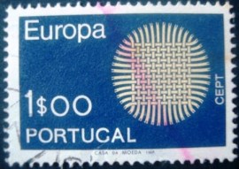 Selo postal de Portugal de 1970 Wickerwork as Symbol for the Sun - 1060 U