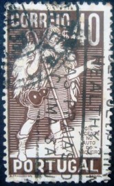 Selo postal de Portugal de 1937 Gil Vicente - 572 U