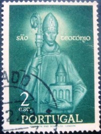 Selo postal de Portugal de 1958 St.Theotonius