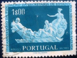 Selo postal de Portugal de 1954 Relief of the Ship of State - 792 U