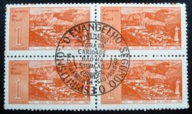 Quadra de selos do Brasil de 1964 O Evangelho