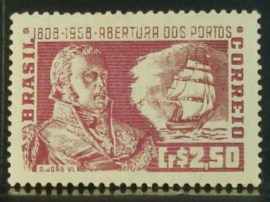 Selo postal de 1958 Abertura dos Portos  - C 401 N