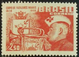 Selo postal de 1958 Fuzileiros Navais