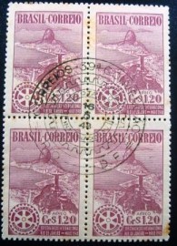 Quadra de selos postais Aéreos de 1948 - A 63 NCC