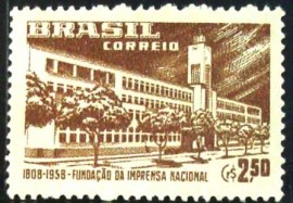 Selo postaldo Brasil de 1958 Imprensa Oficial - C 409 N