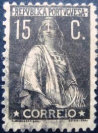 Selo postal de Portugal de 1923 Ceres 15c - 279 U