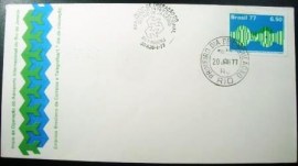 Envelope FDC Oficial de 1977 Aeroporto do Rio 11349