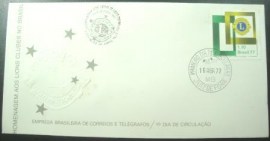 Envelope FDC Oficial de 1977 Lions Clube Juiz de Fora