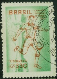Selo postal de 1959 Brasil Campeão - C 430 N1D