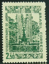 Selo postal do Brasil de 1958 Jardim Botânico - C 412 N