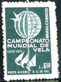 Selo postal de 1959 Mundial de Vela - C 440 U