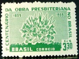 Selo postal de 1959 Obra Presbiteriana- C 444 N